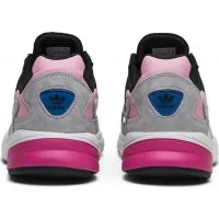 Кроссовки Adidas Falcon черно-серые с розовым