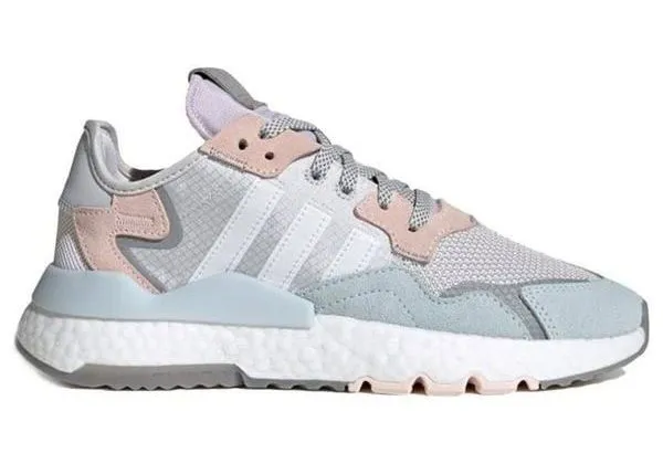 Кроссовки Adidas Nite Jogger белые с серым