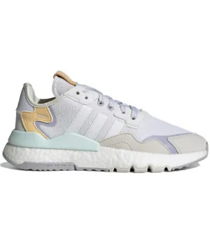 Кроссовки Adidas Nite Jogger белые с бежевым