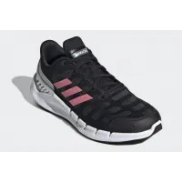Кроссовки Adidas Climacool черно-белые с розовым