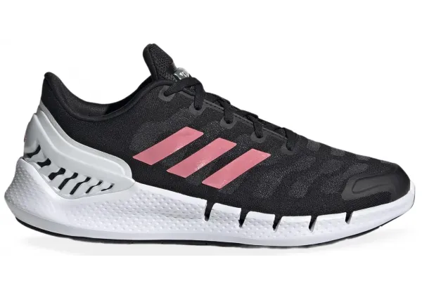 Кроссовки Adidas Climacool черно-белые с розовым