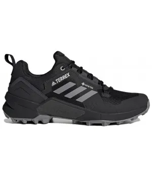 Кроссовки Adidas Terrex Swift R3 Gore-Tex черные с серым