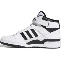 Кроссовки Adidas FORUM 84 High White Black с мехом
