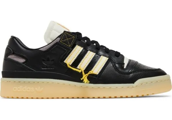 Кроссовки Adidas Forum 84 Low Premium Black Cream Yellow