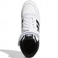 Кроссовки Adidas FORUM 84 High White Black с мехом