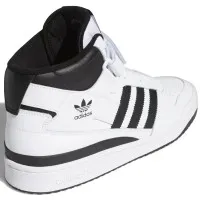 Кроссовки Adidas FORUM 84 High White Black с мехом