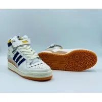 Кроссовки Adidas Forum 84 бело-синие с желтым