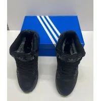 Кроссовки Adidas ZX 750 High All черные зимние
