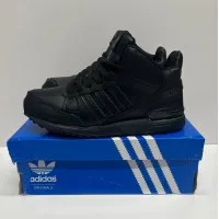 Кроссовки Adidas ZX 750 High All черные зимние
