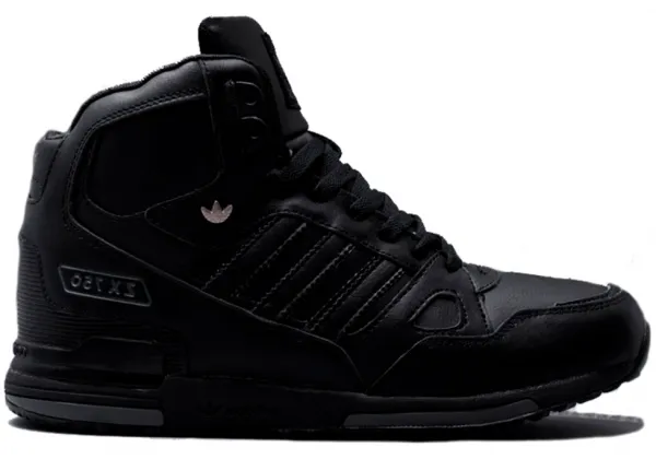 Кроссовки Adidas ZX 750 High All черные зимние