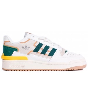 Кроссовки Adidas Forum Exhibit Low White Green Yellow