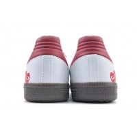 Кроссовки Comme Des Garcons x Adidas Samba розовые с белым