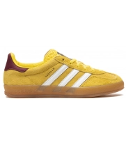 Adidas Gazelle Indoor Bright Yellow Collegiate Burgundy