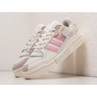 Кроссовки Adidas Forum Low кремовые с розовым