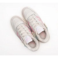 Кроссовки Adidas Forum Low кремовые с розовым