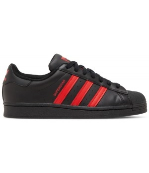 Кроссовки Adidas Superstar Core Black Vivid Red