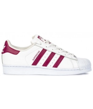 Кроссовки Adidas Superstar 80s White Maroon