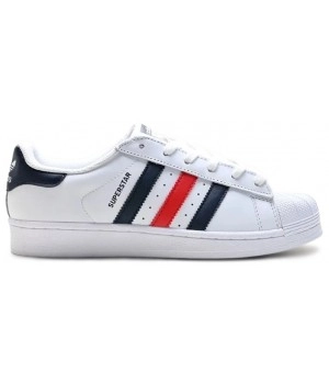 Adidas Superstar White Scarlet