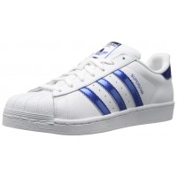 Кроссовки Adidas Superstar White Metallic Blue