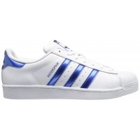 Кроссовки Adidas Superstar White Metallic Blue