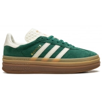 Кроссовки Adidas Gazelle Bold Green White Gold