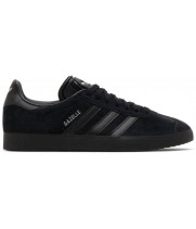 Adidas Gazelle All Black Silver Metallic