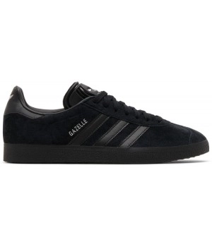 Adidas Gazelle All Black Silver Metallic