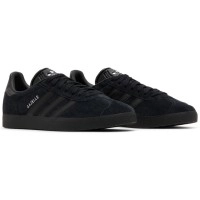 Кроссовки Adidas Gazelle All Black Silver Metallic
