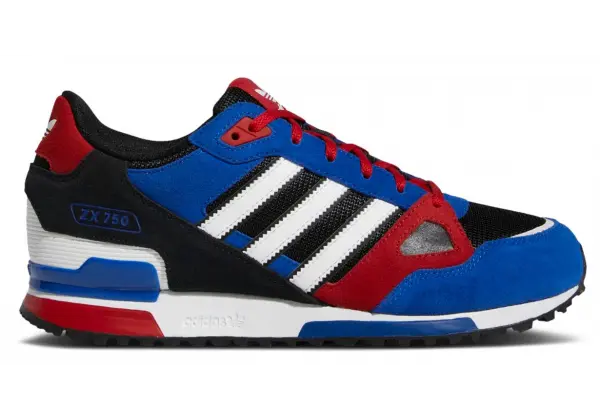 Кроссовки Adidas ZX 750 Black Blue Red