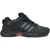 Кроссовки Adidas Terrex Climaproof Black Grey short с мехом