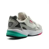 Кроссовки Adidas Falcon серые с зеленым