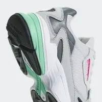 Кроссовки Adidas Falcon серые с зеленым
