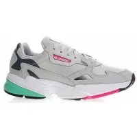 Кроссовки Adidas Falcon серые с зеленым