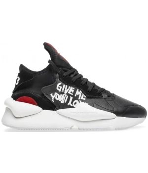 Кроссовки Adidas Y-3 Kaiwa черные с красным